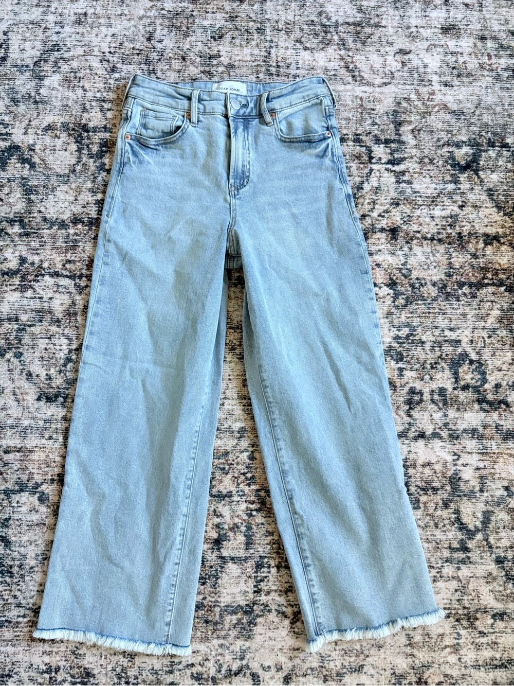 Dear John Holly Straight Jeans with Raw Hem
